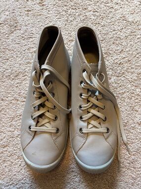 KEEN women's Lorelei lace up chukka grey taupe boots size 8